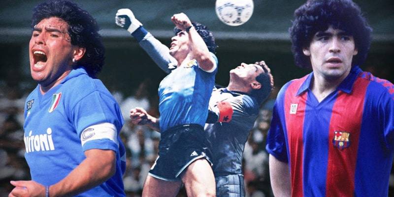 Danh thủ Diego Maradona đến từ Argentina đứng top 3